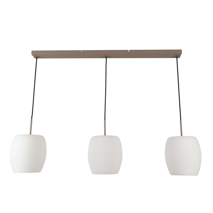 3er Pendelleuchte  NIRELIA  L: 110cm beige - IP20, E27, Beige