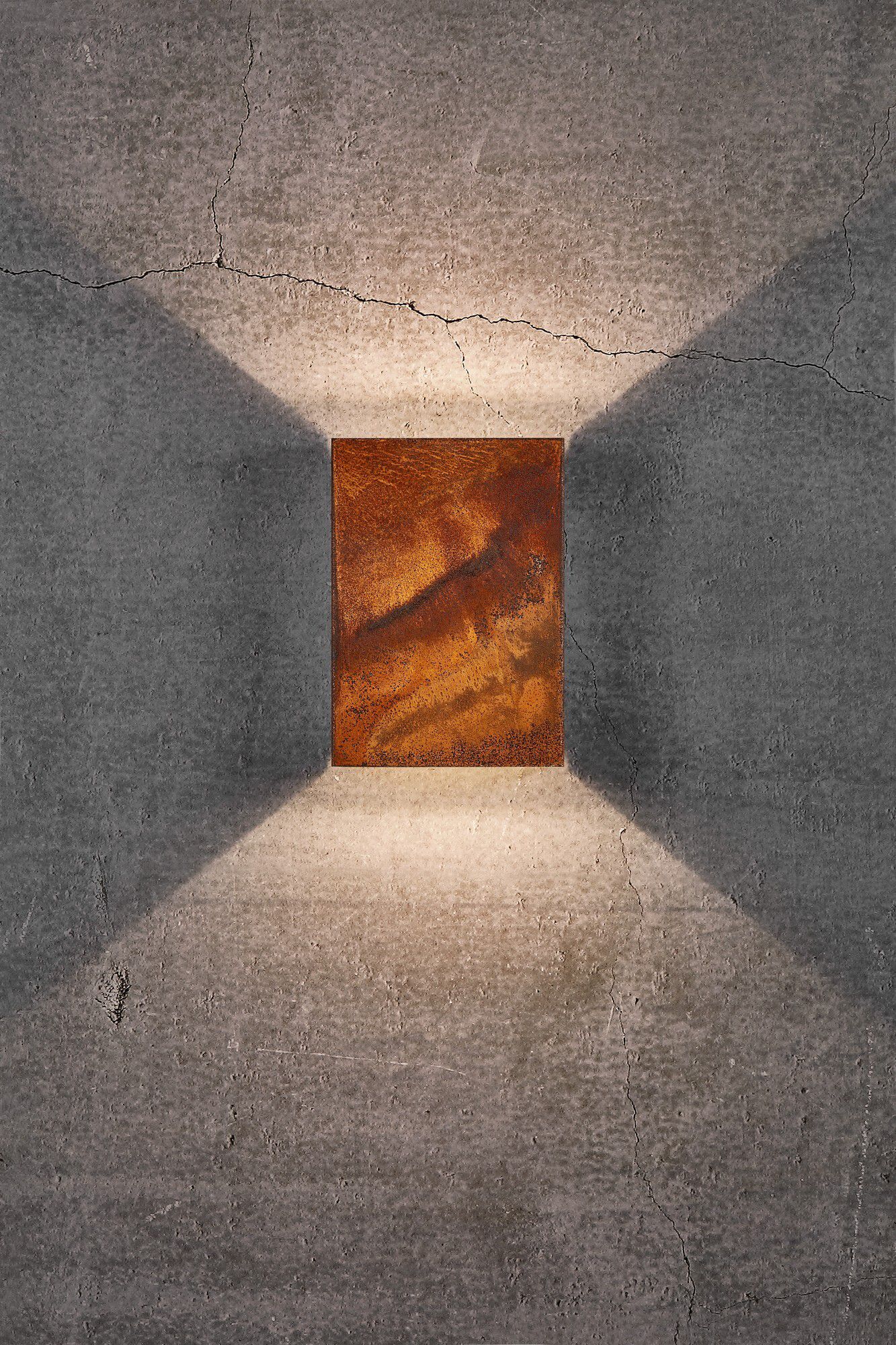 Fold 15, Wandleuchte, Corten - LED Modul, 10W LED, IP54