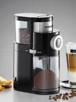 Macinacaffè con macinino a disco EKM 200 - Kaffeemühle mit Scheibenmahlwerk , Schwarz, 110W