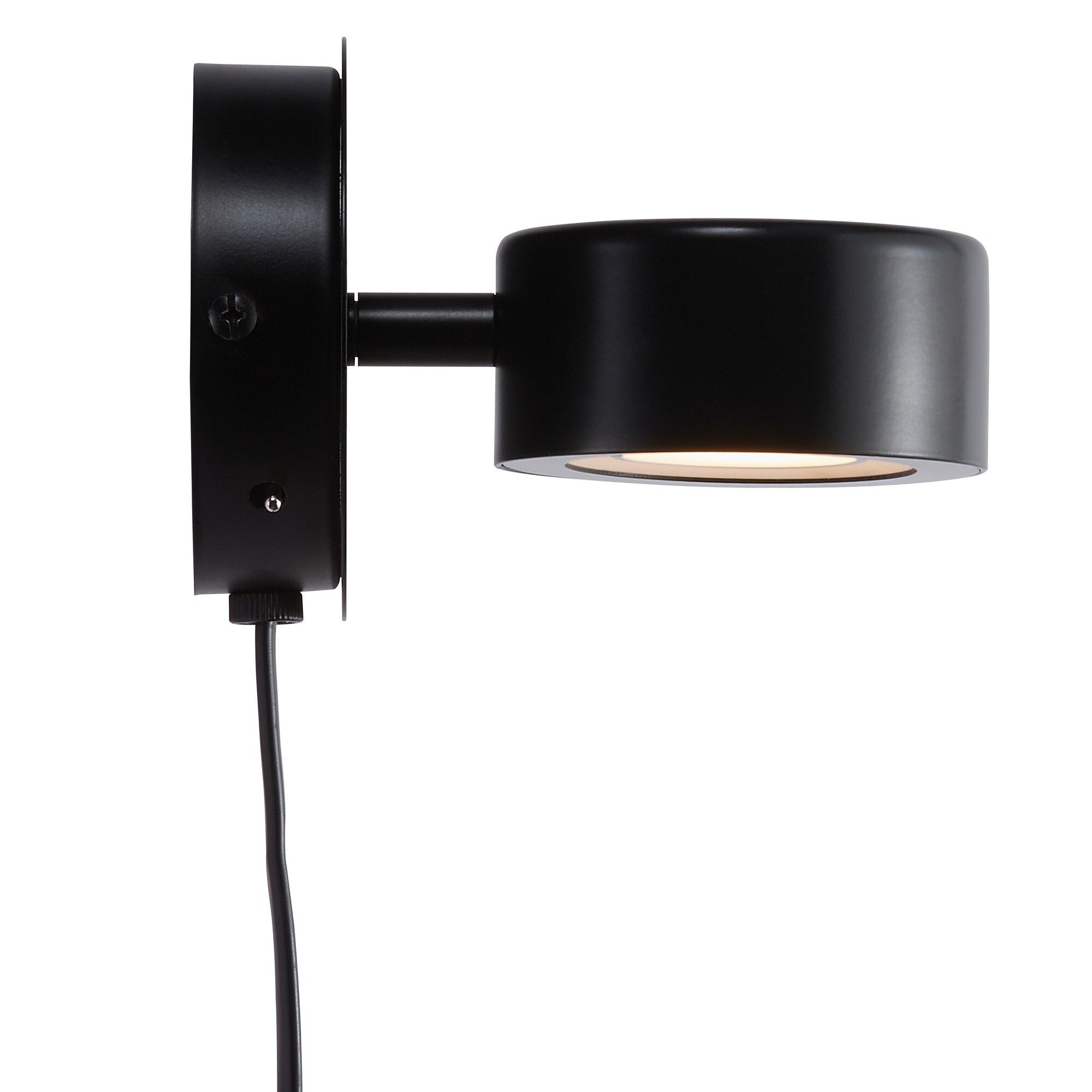 Clyde, Wandleuchte, Schwarz - LED Modul, 5,5W, IP20