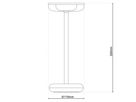 Akku-Tischleuchte PASI - LED-Modul, 6W, IP44