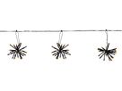Lichterkette Flower Curtain - IP44, Schwarz, Golden Warmweiss
