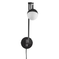Contina, Wandleuchte/Deckenleuchte, Schwarz - G9, max. 5W, IP20