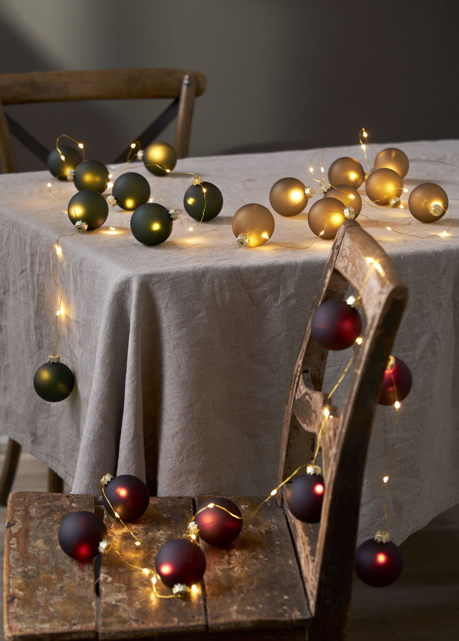 Lichterkette Bliss - IP20, Warmweiss, Rot