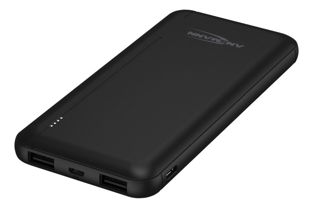 Powerbank 10AH PB212 - Externer Zusatzakku mit zwei USB-Ladebuchsen