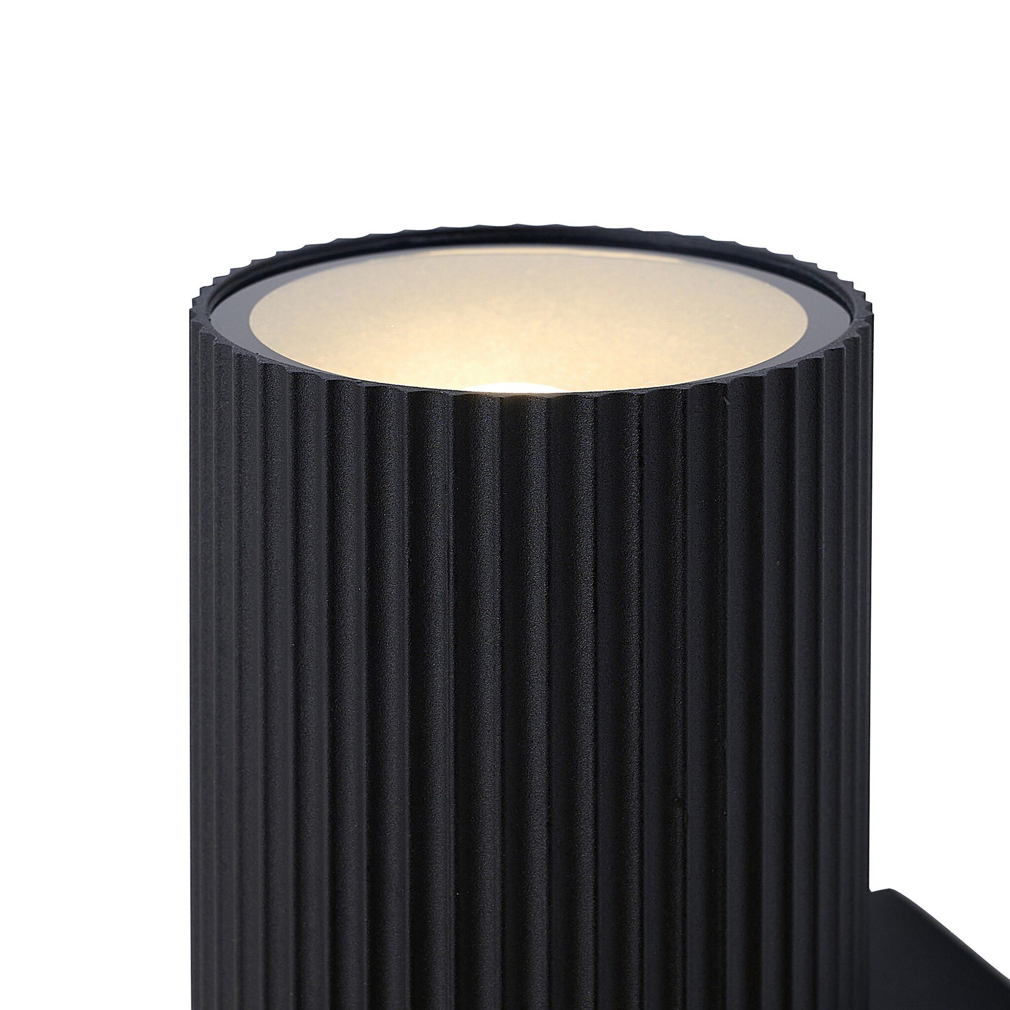 Wandleuchte Kyklop Ripple Maxi  Schwarz - 15W, E27, IP54