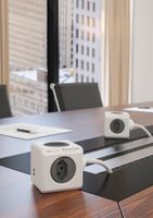 PowerCube Extended USB grau - 4xT13, 2xUSB-A max. 2.1 A, 1.5m Zuleitung T12-Stecker, inkl. Halterung + Klebestreifen, Kinderschutz