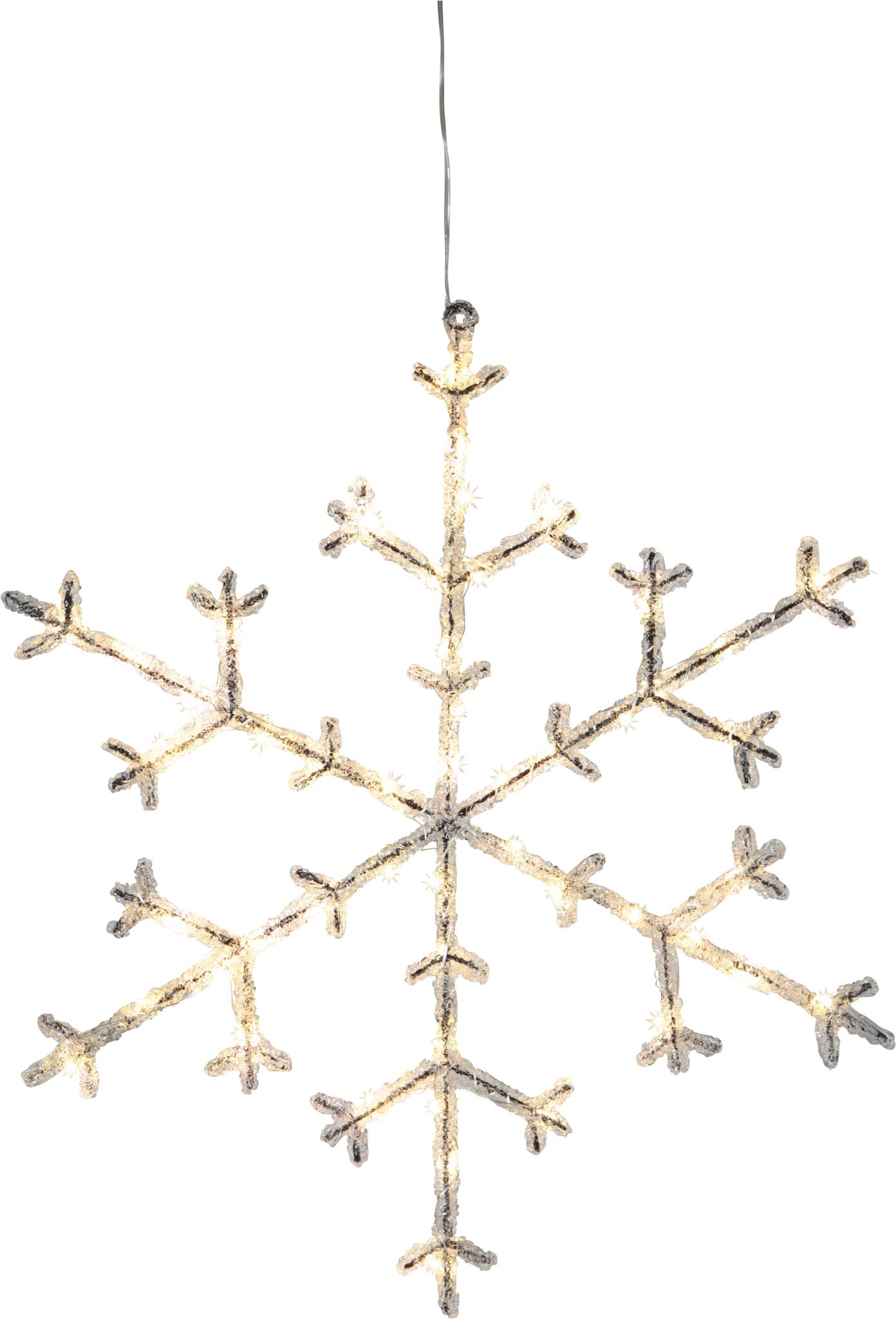 Schneeflocke Icy - IP20, Transparent, Warmweiss