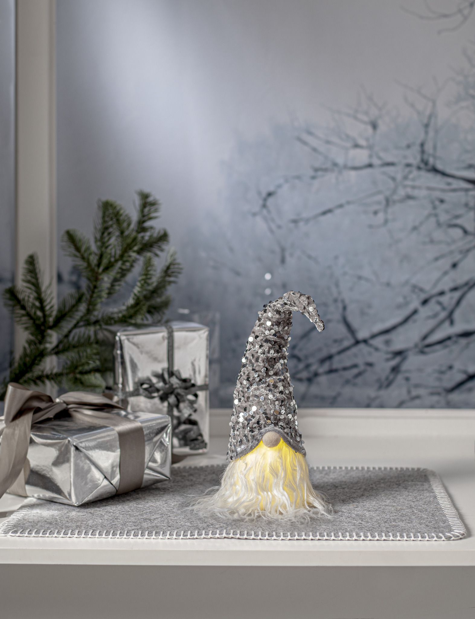 Figur Joylight - IP20, Warmweiss,Silber