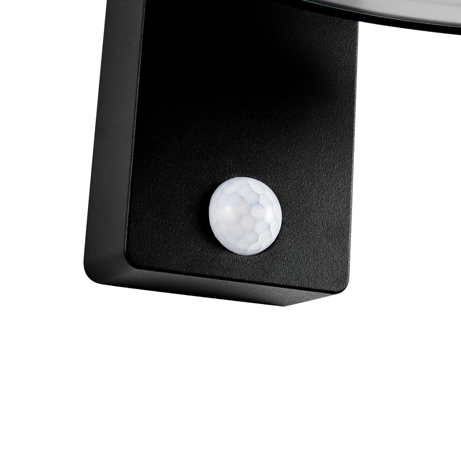 Solar-Wandleuchte Justina Schwarz - 5W, 3000K, 400lm, IP44