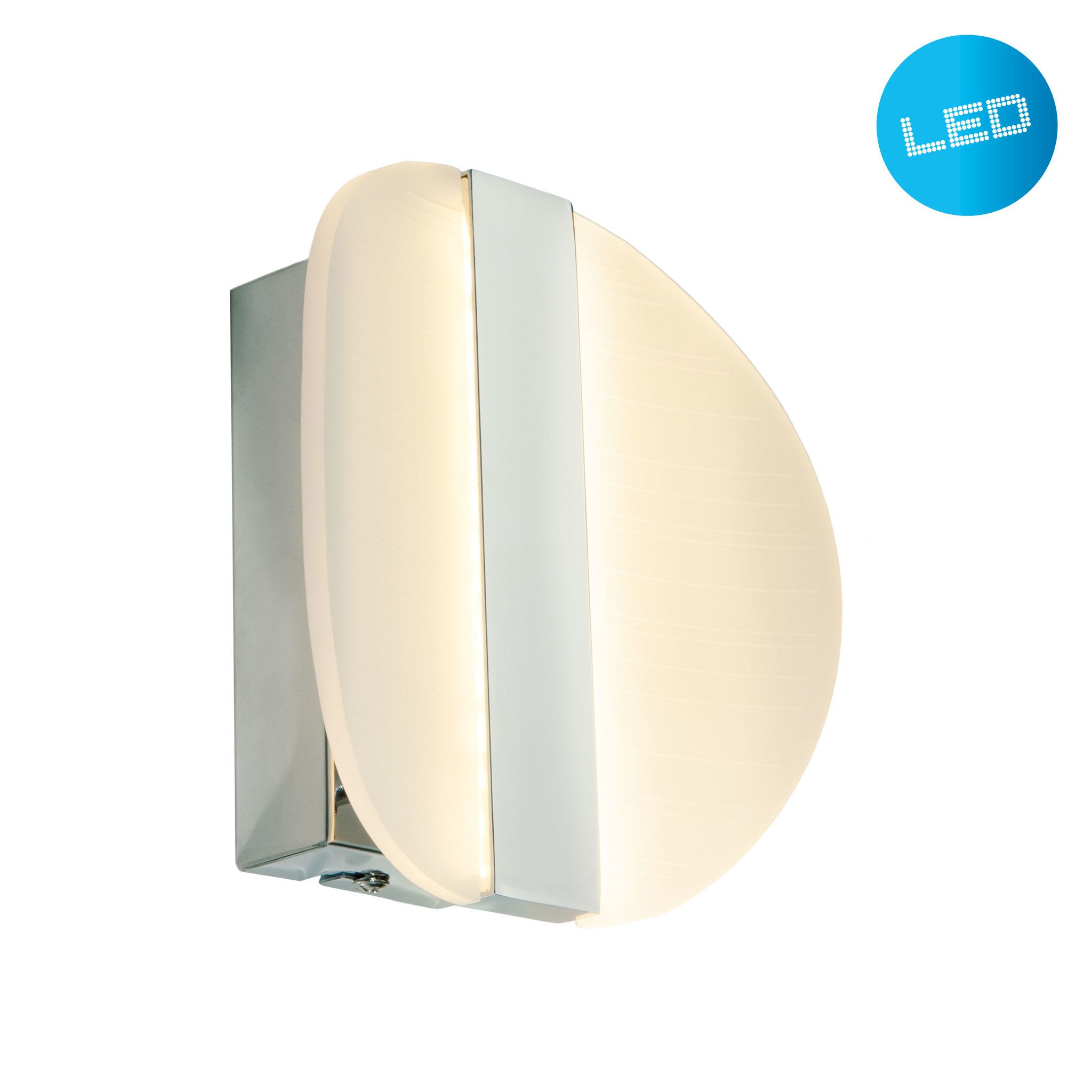 LED Wandleuchte Denver d:16cm - LED fest verbaut, 3000K, warmweiss