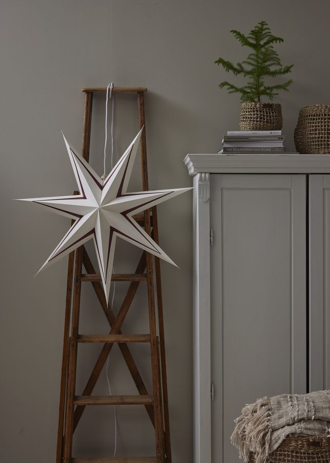 Paper Star Stripe - Indoor, , Weiss