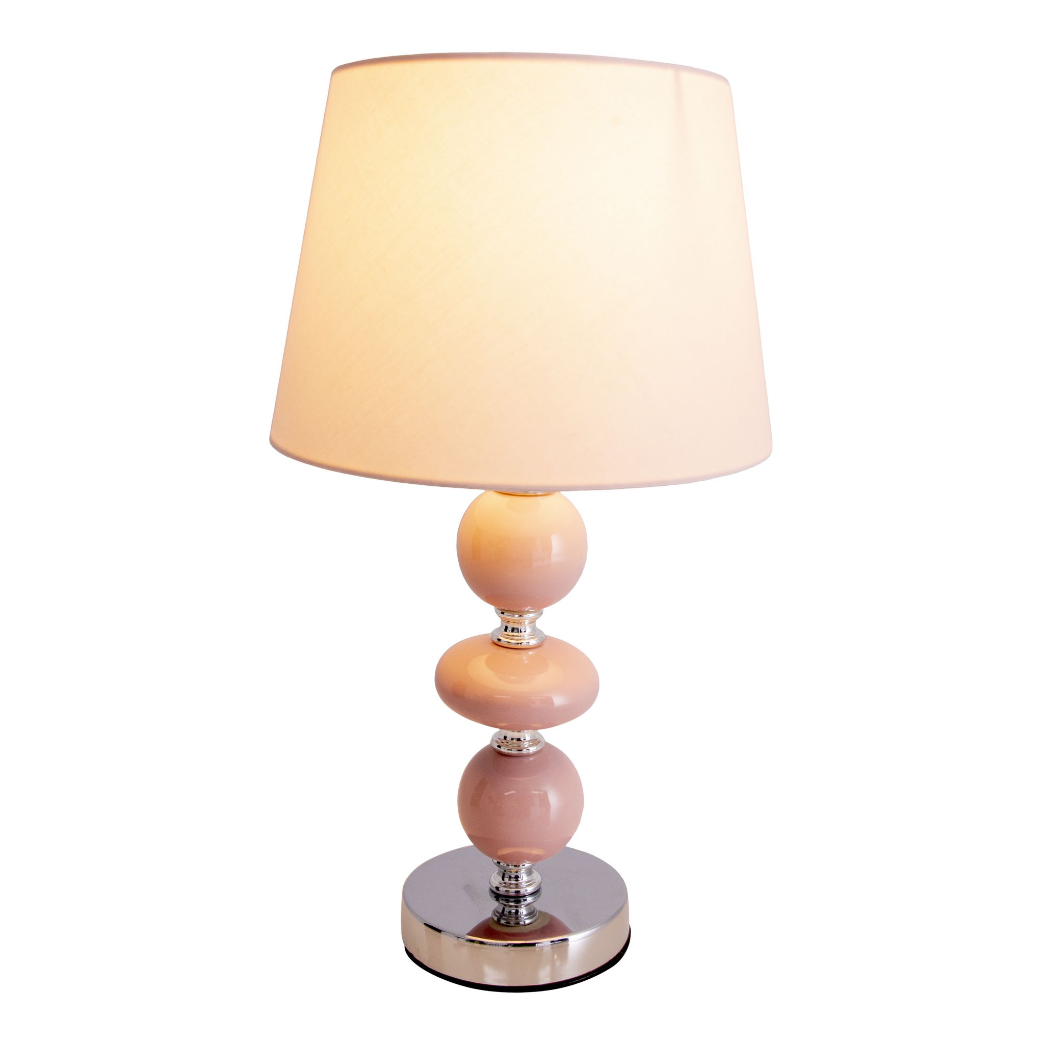 Keramik Tischleuchte Araga h: 36cm rosa - E14, 40W, IP20