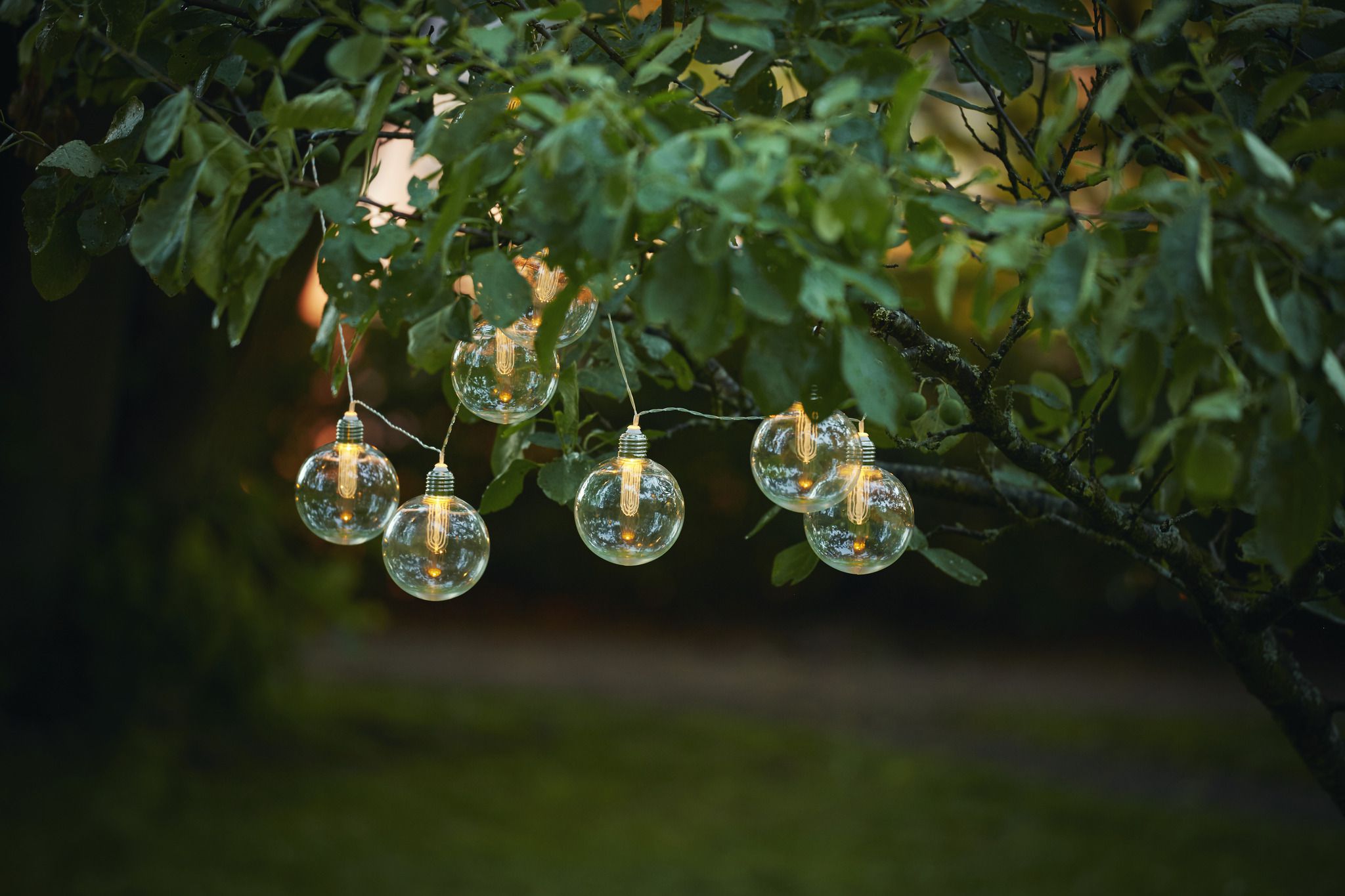 Solar Lichterkette Chania - Transparent, Lichtfarbe Warmweiss