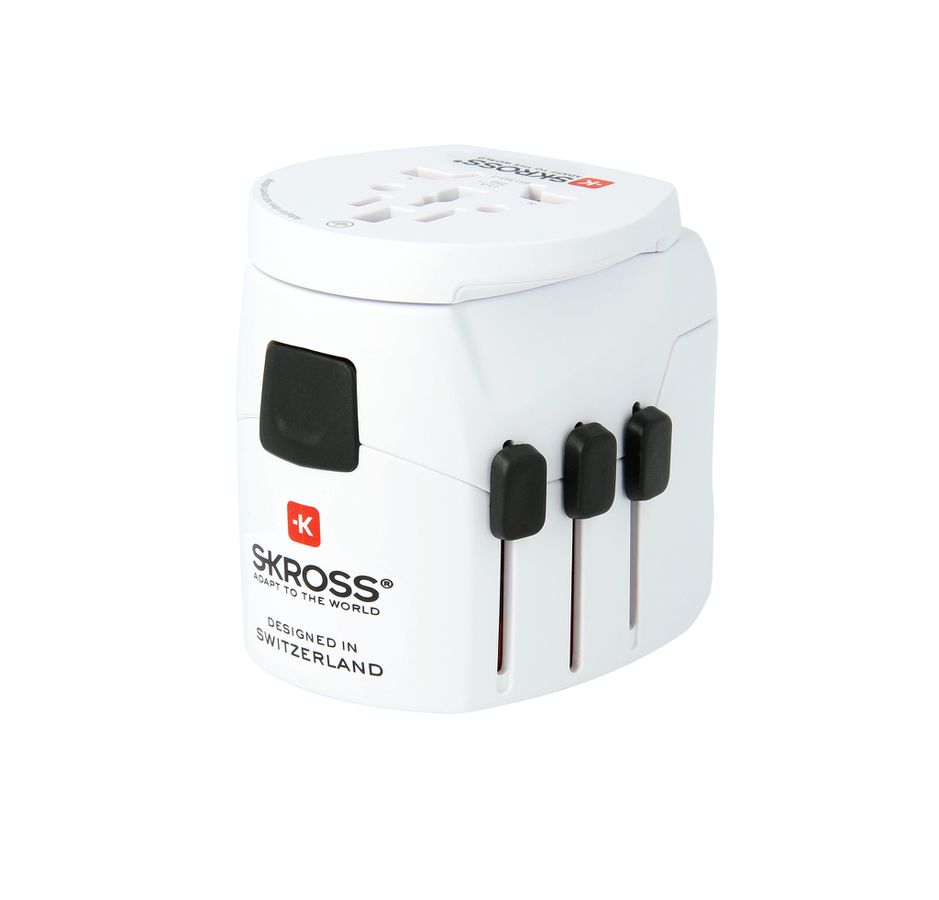 PRO Light USB (4xA) - World - Out: Schuko, UK, USA Typ B, AUS/China, In: CH, IT, Schuko, UK, BRA, USA/Japan, AUS/China