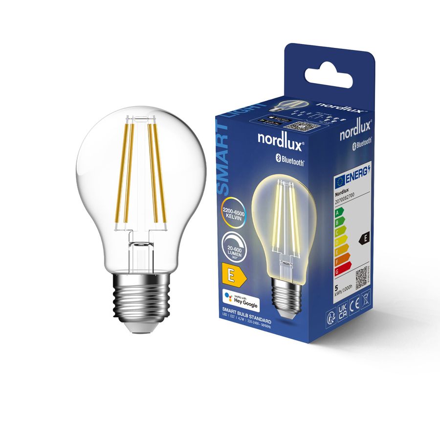 LED-Leuchtmittel Smart, E27, A60, 600lm, Kl - 4.7W ,2200-6500K, IP20