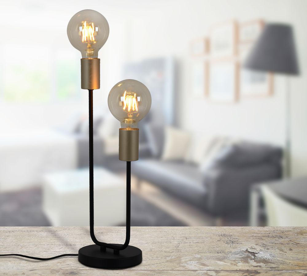 Tischleuchte Modo 2flg. h: 45,3cm - E27, 80W, IP20