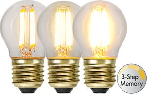 Lampe-Led E27 G45 Soft Glow 3-step - E27, 400Lm, 2100K, 4W, 220-240VAC
