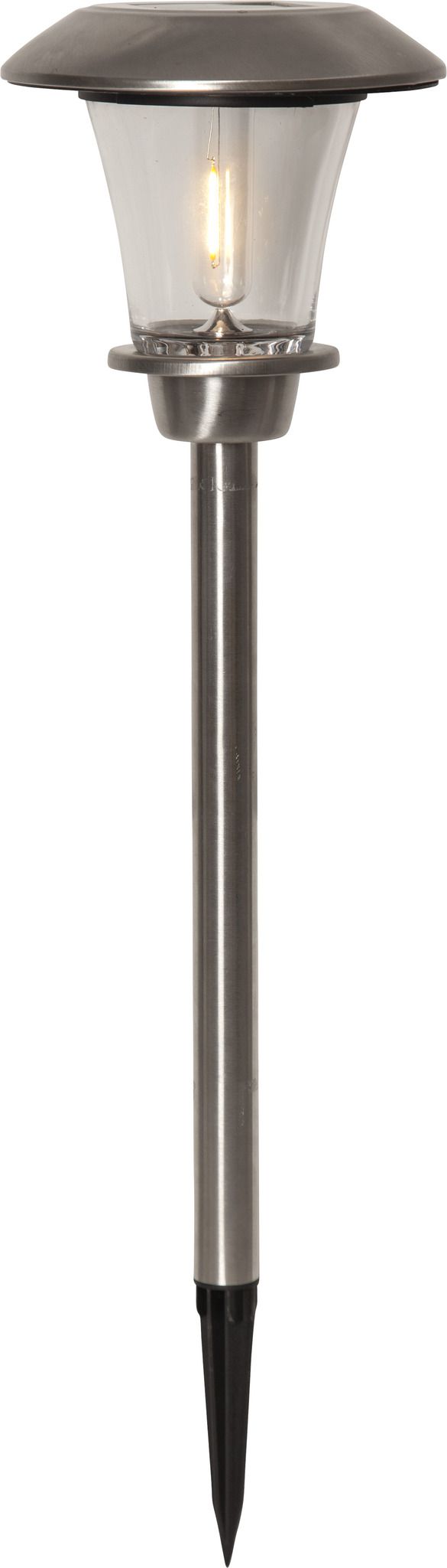 Solar Wegbeleuchtung Francis - Warmweiss, IP44, Silber