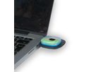 LED Wollmütze grau, USB aufladbar - grau, 150lm, inkl. USB-Akku, Blister Verpackung