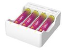 Pure Power Set 4× Micro AAA Akkus und Lademodul - Lithium-Ladegerät