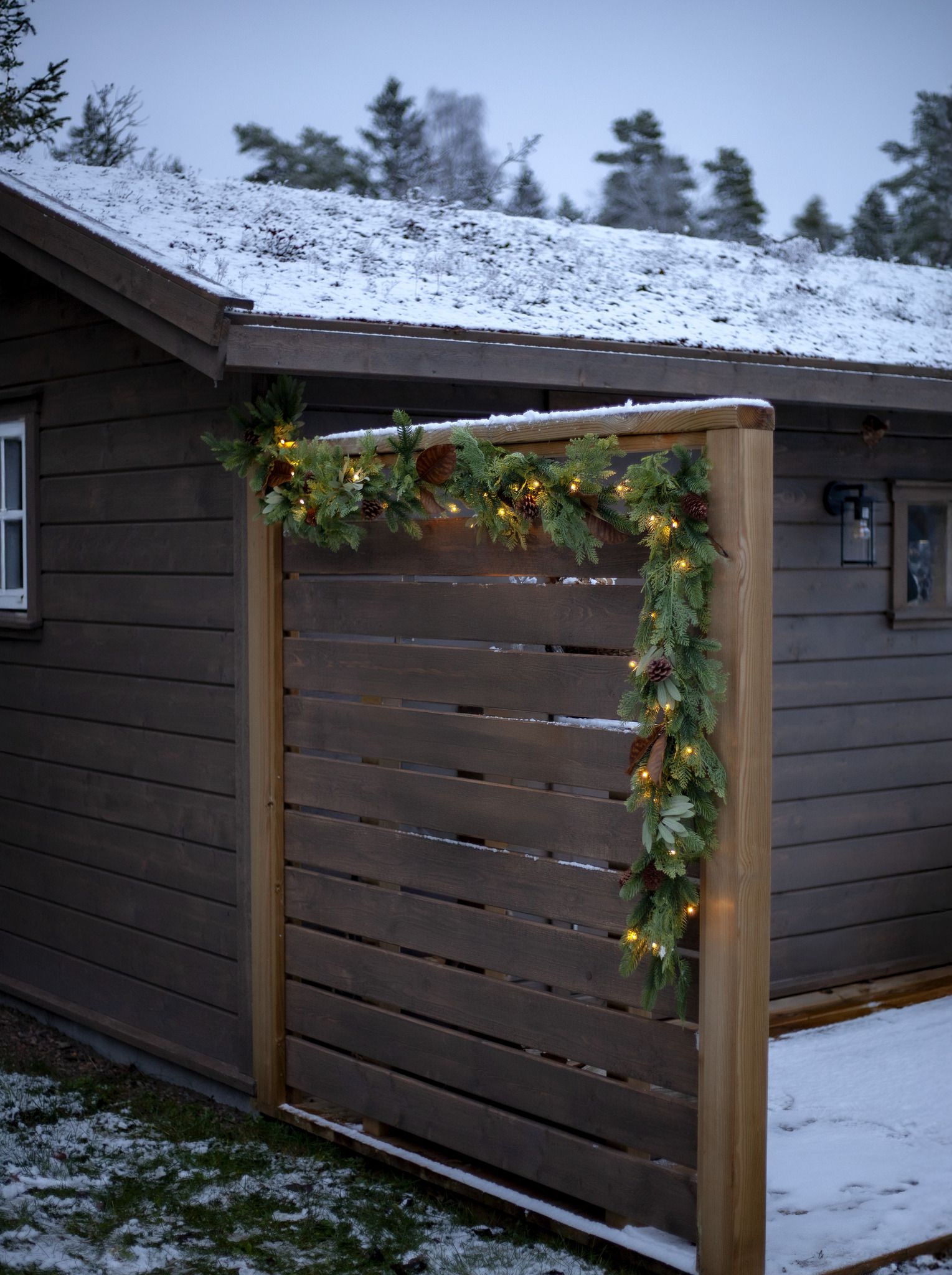 Girlande Mixi - Indoor, Warmweiss, Grün