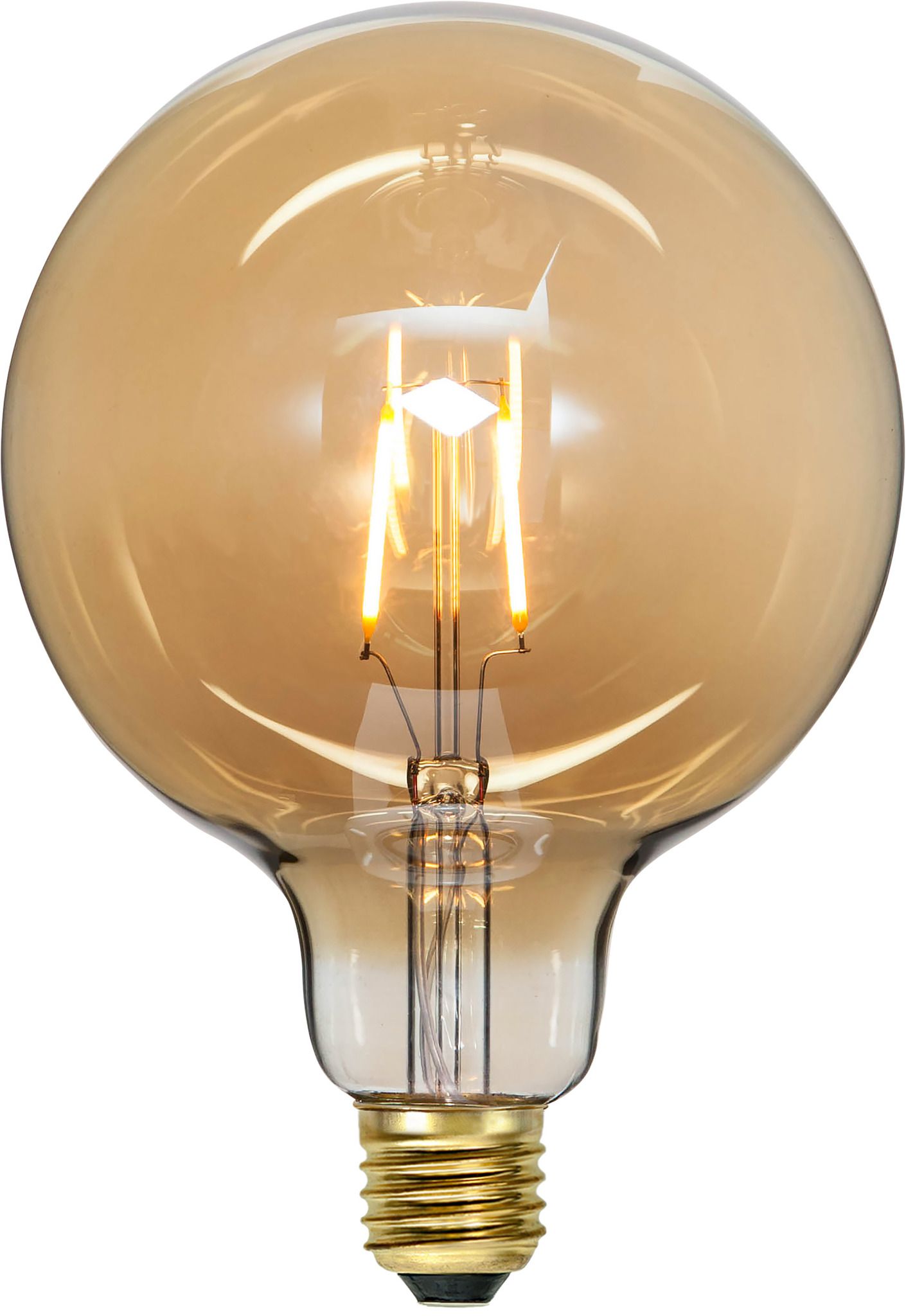 LED Leuchtmittel E27 G125 Plain Amber - E27, 80Lm, 0.75W, 230V