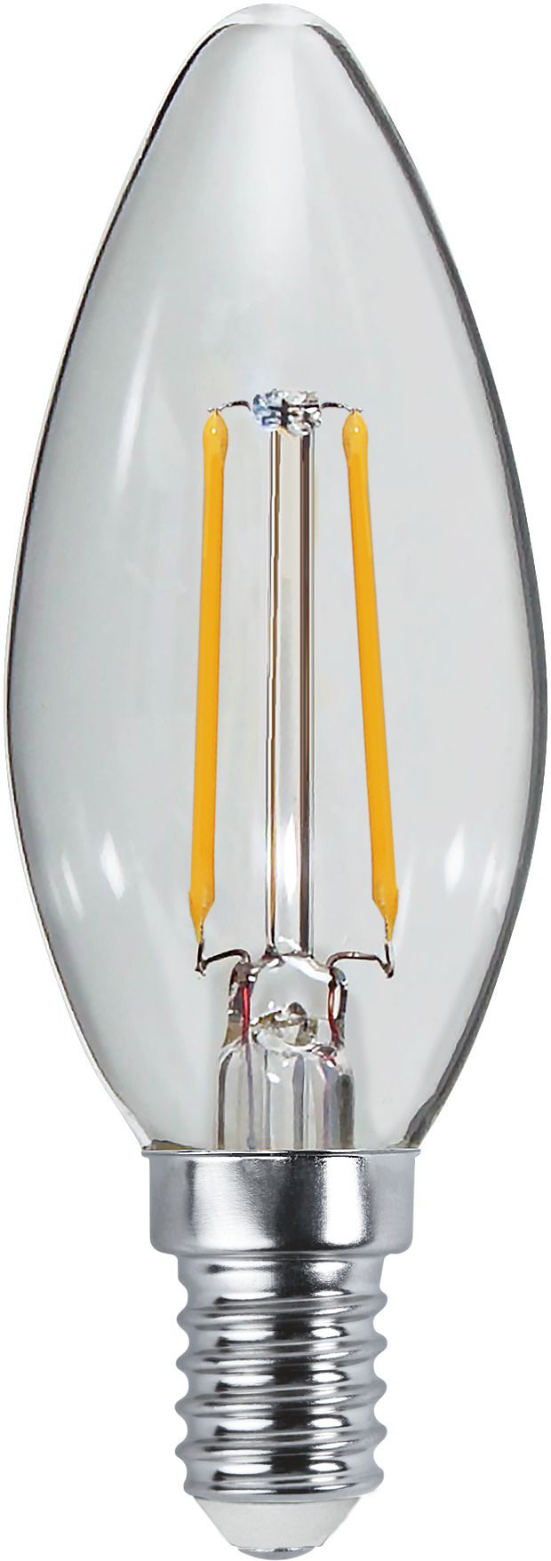 LED Leuchtmittel E14 C35 Klar - E14, 250Lm, 2700K, 2.5W, 230V
