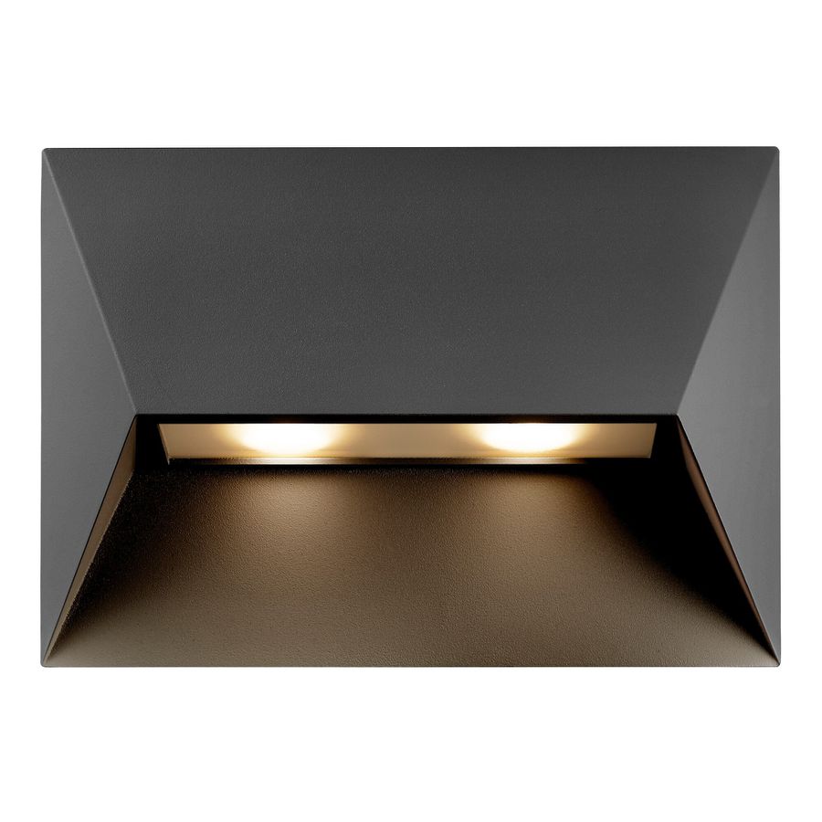 Wandleuchte PONTIO 27 - 2xGU10 (exkl.), max.2x25W, IP54, schwarz, dimmbar (optional Leuchtmittel), L=270mm,B=150mm, H=190mm