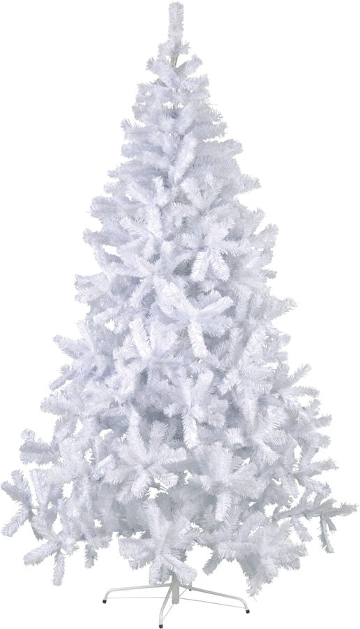 Künstlicher Weihnachtsbaum Quebec - weiss, keine Lämpchen, 210cm Höhe