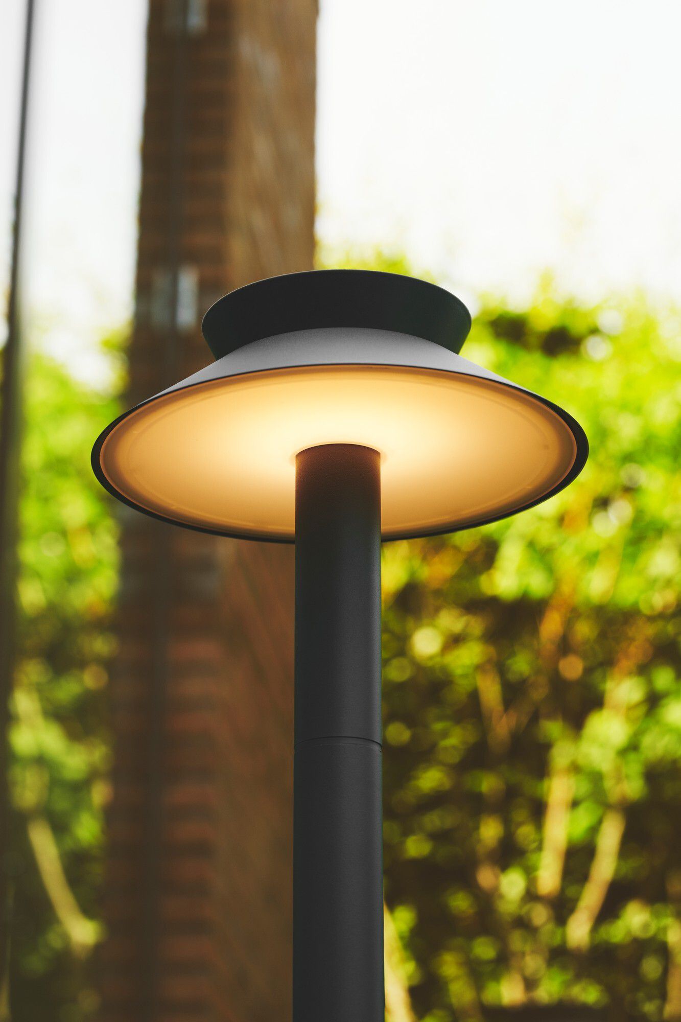 Solar-Pollerleuchte Justina Antrazit - 5W, 3000K, 400lm, IP44