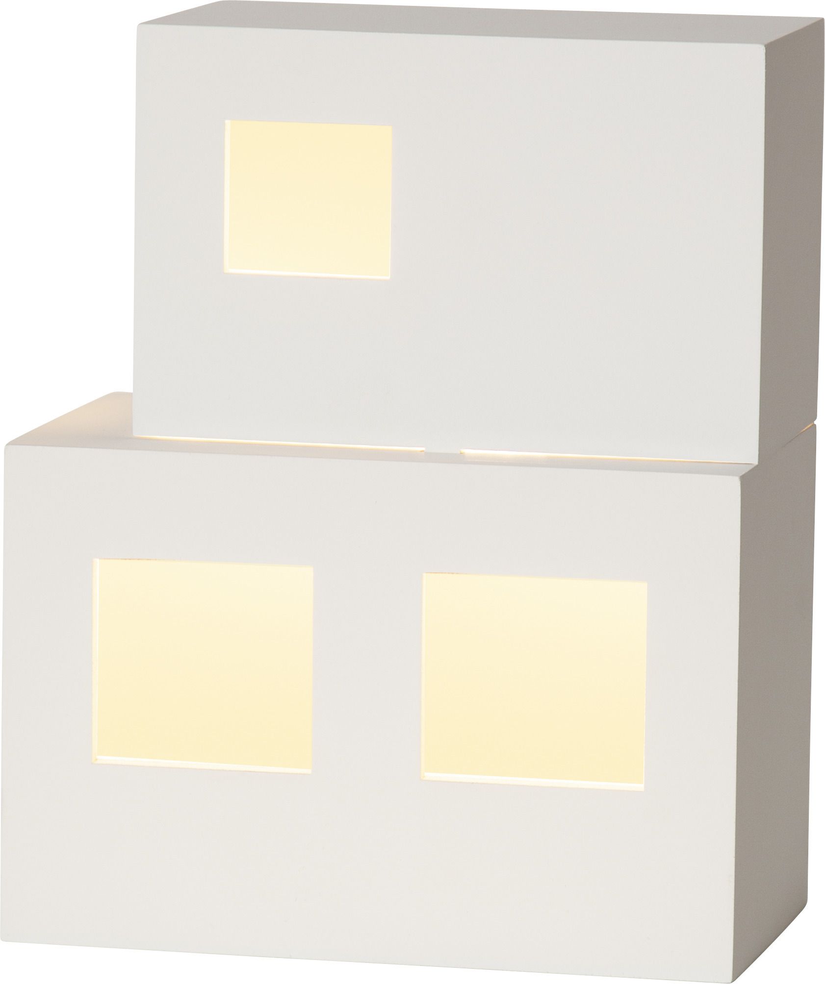 Tisch Dekoration E14 CUBE - Indoor, Weiss, 1 LED