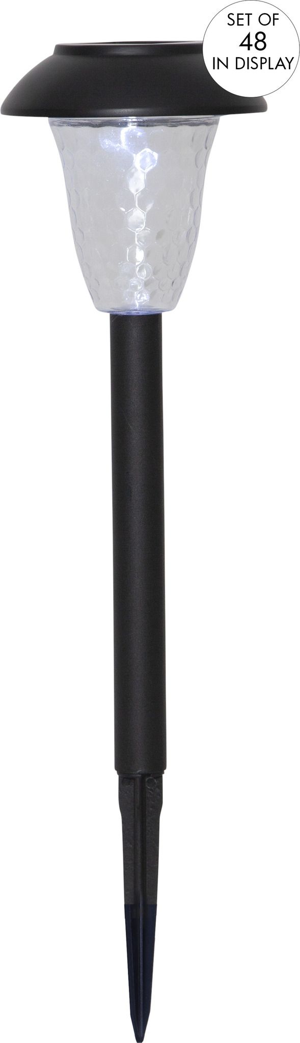 Solar Poller-Leuchte Leuca - Schwarz, Lichtfarbe Warmweiss
