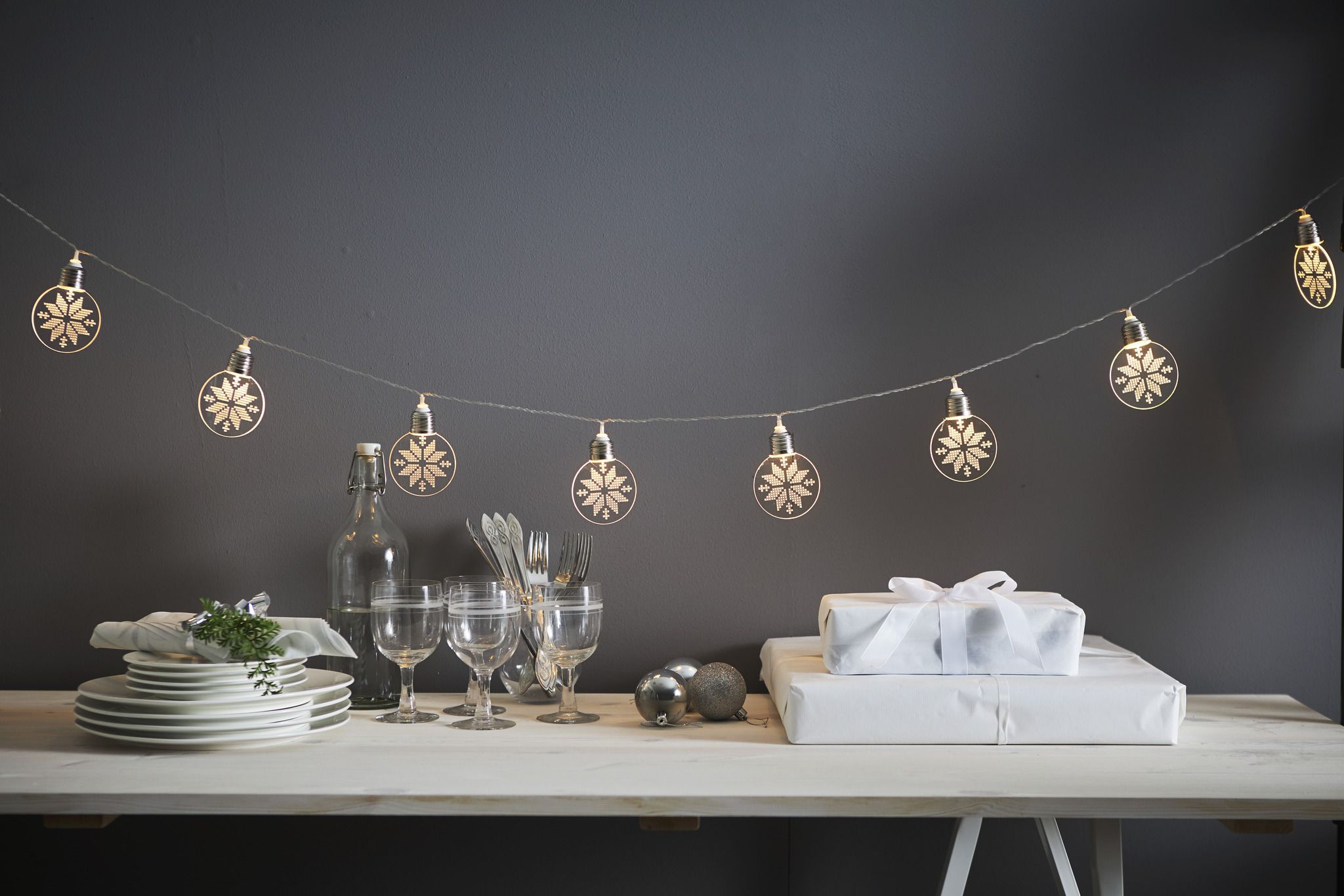 Lichterkette  Ornament - IP20, Warmweiss, 10 LED's