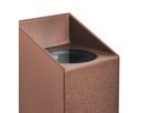 Nico Square 22, Wandleuchte, Rost - GU10, IP54, max.35W