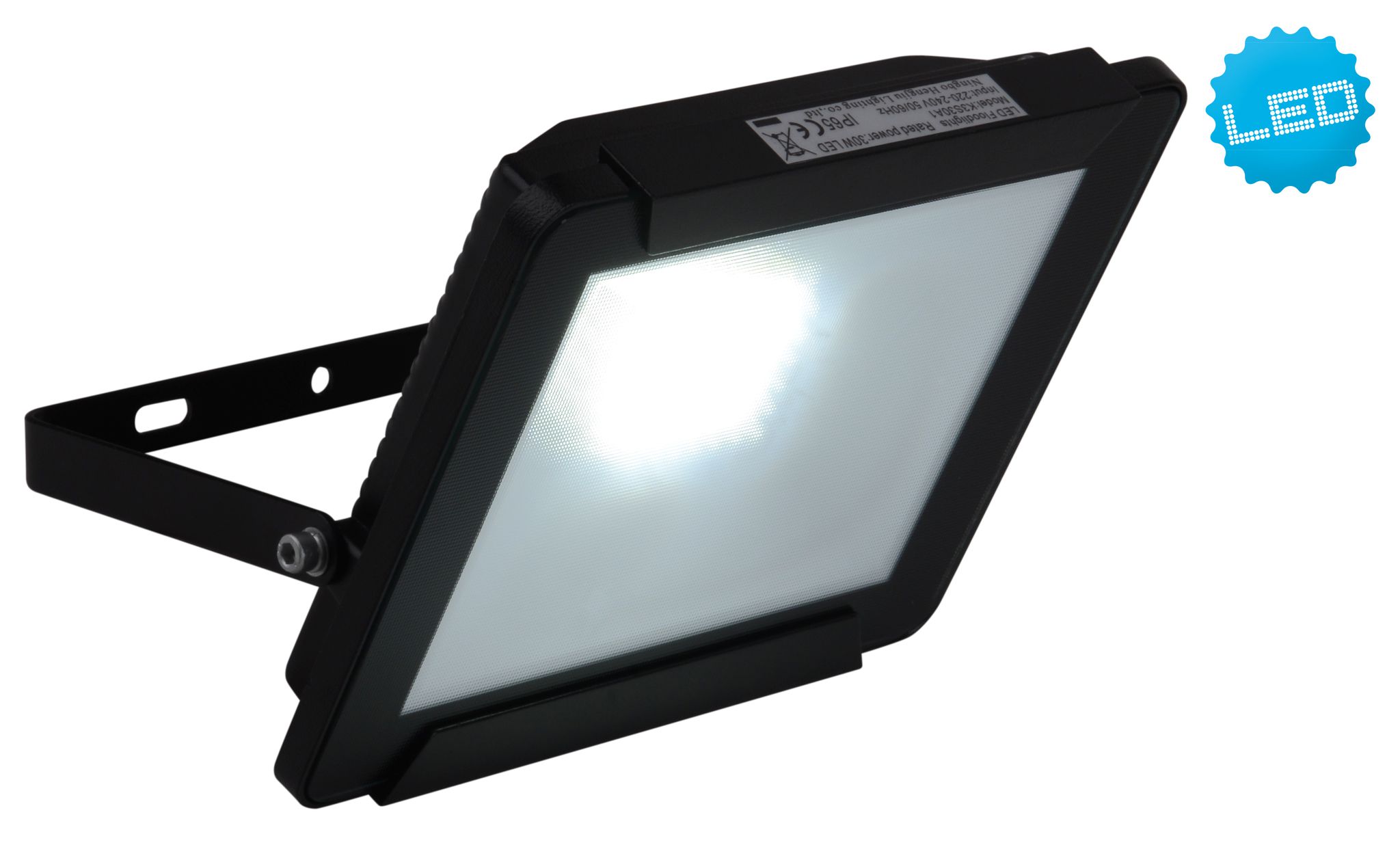 LED-Außenleuchte Strahler 30W - IP65, kaltweiss, 30W
