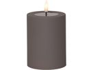 LED Pillar Kerze Flamme Soft - Indoor, Braun, 12.50 cm Höhe, Timerfunktion