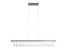 LED Pendelleuchte Nobilis L: ca. 100 cm - satin-nickel - LED, 23.6W, IP20