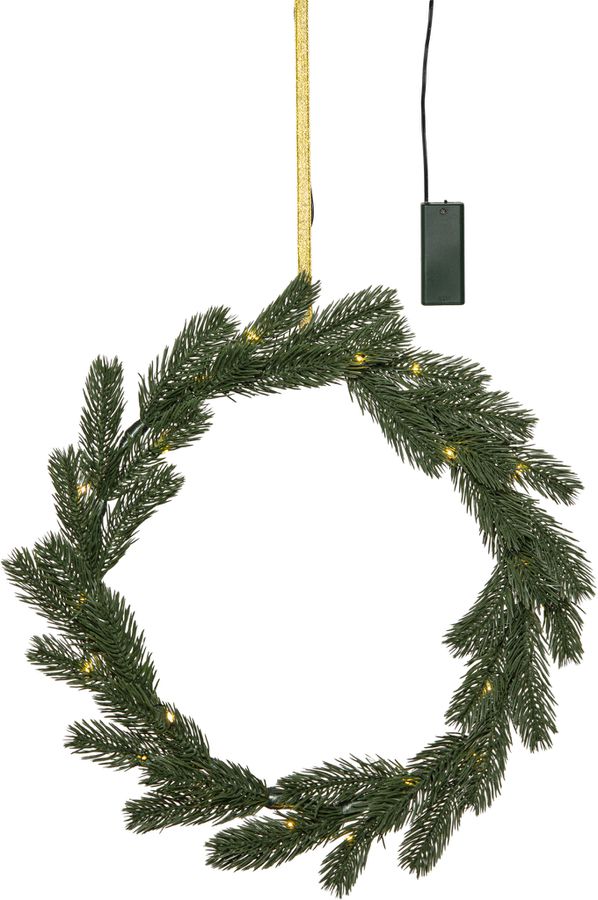 Kranz Netty - Indoor, Grün, 35.00cm Höhe