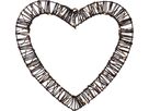 Outdoor Decoration Vicke Heart - Indoor, Outdoor, Warmweiss, Braun