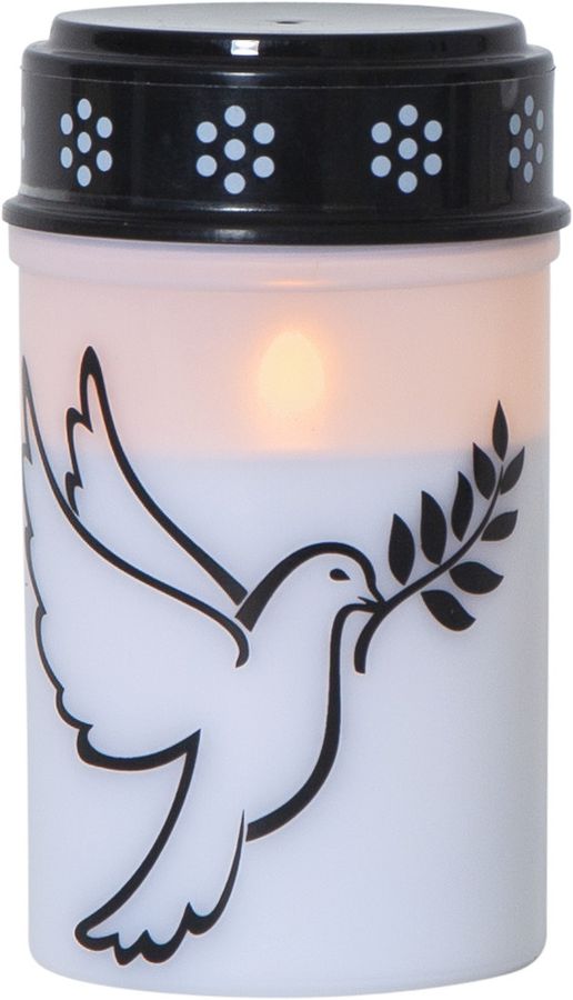 LED Grablicht Dove - Outdoor, Weiss, 12cm Höhe, Timerfunktion