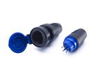 Stecker T13 IP55 schwarz - Stecker  Typ 13, L+N+PE, 10 A, 250 V IP55