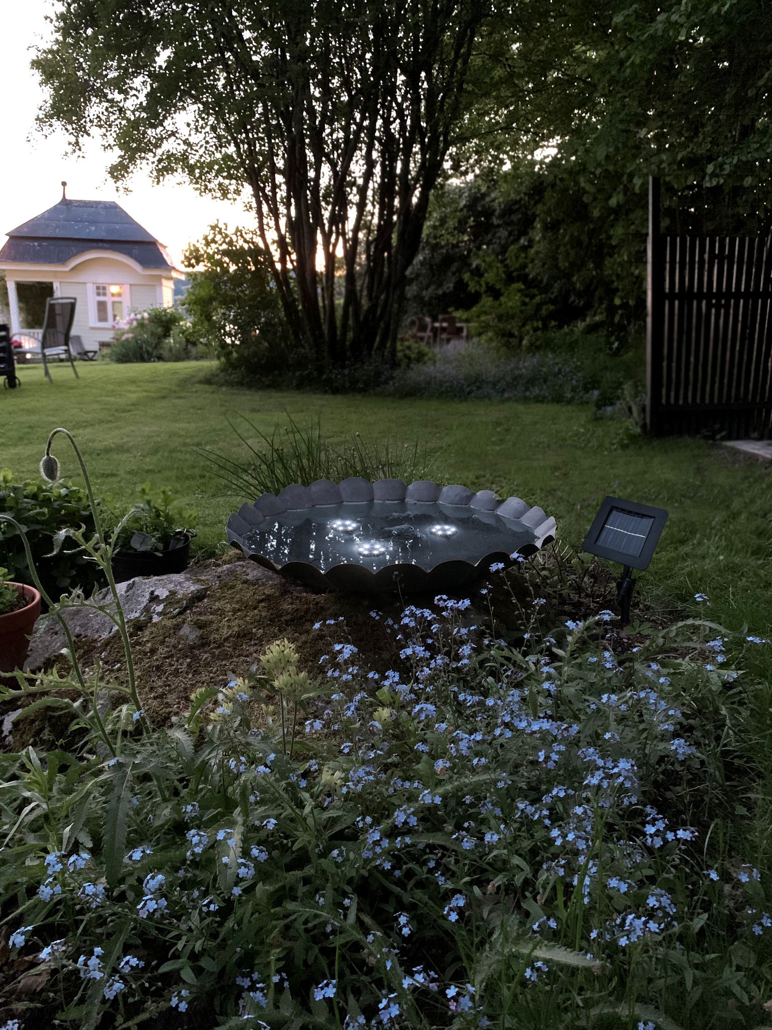 Solar Decoration Water Light - Kaltweiss, IP68, Schwarz
