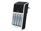 Akku-Ladegerät Comfort Plus + 4× AA 2100mAh - Comfort Plus + 4× AA 2100mAh Akkuladegerät