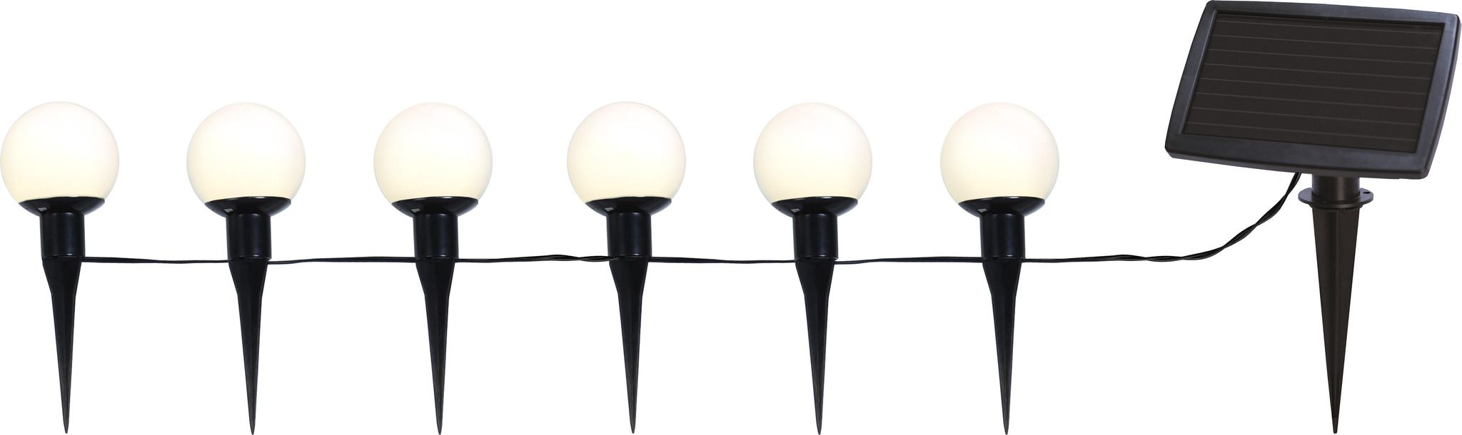 Solar Lichterkette Globus - Weiss, Lichtfarbe Warmweiss