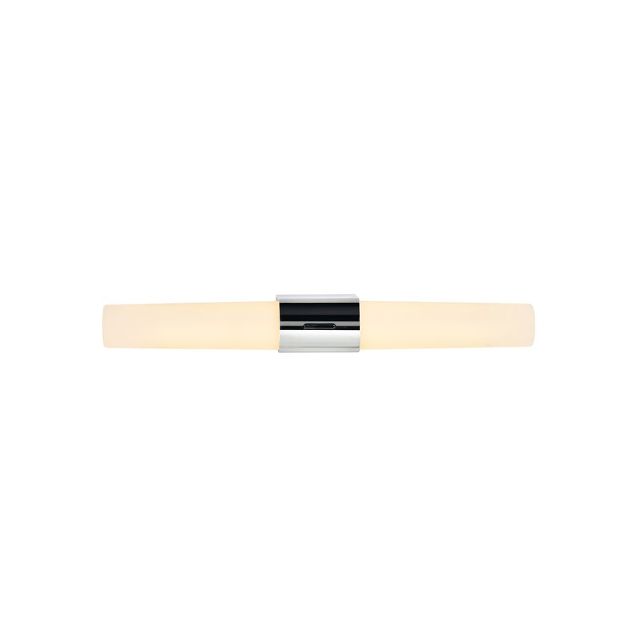 Helva, Doppel- Wandleuchte, Chrom - LED Modul, 9W, IP44