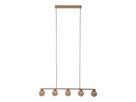 5er Pendelleuchte  DONIKA  L: 116 cm - IP20, G9, Braun