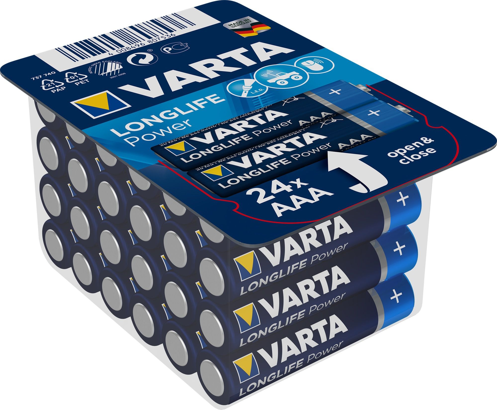 High Energy Batterie AAA - 24er Box, VPE 12