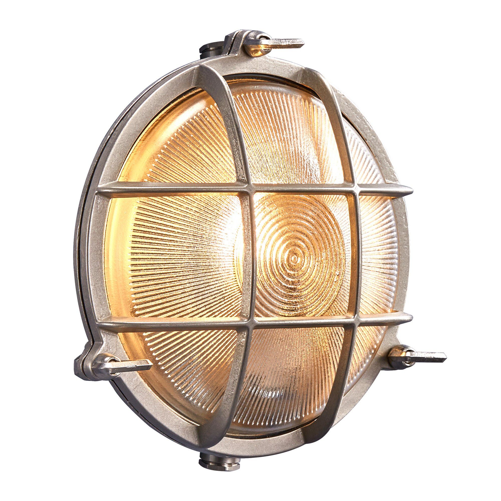 Polperro, Wandleuchte, Nickel - E27, max. 12,5W, IP64