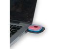 LED Wollmütze grau, USB aufladbar - grau, 150lm, inkl. USB-Akku, Blister Verpackung